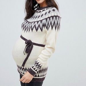 ASOS Mamalicious Intarsia Sweater